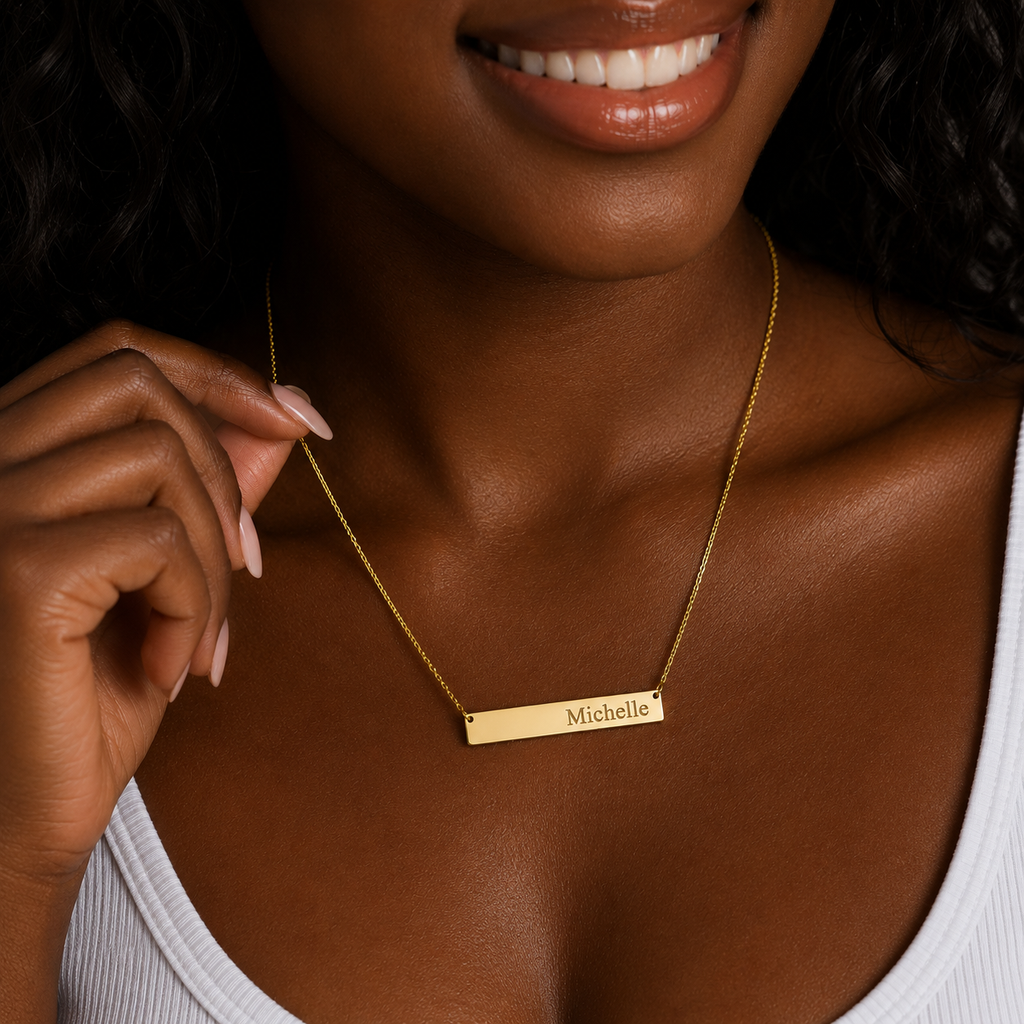 Personalized Bar Necklace
