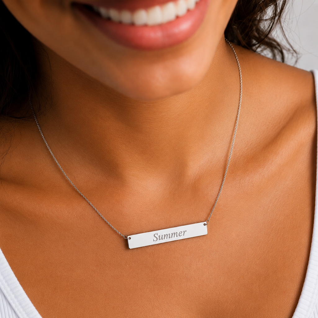 Personalized Bar Necklace